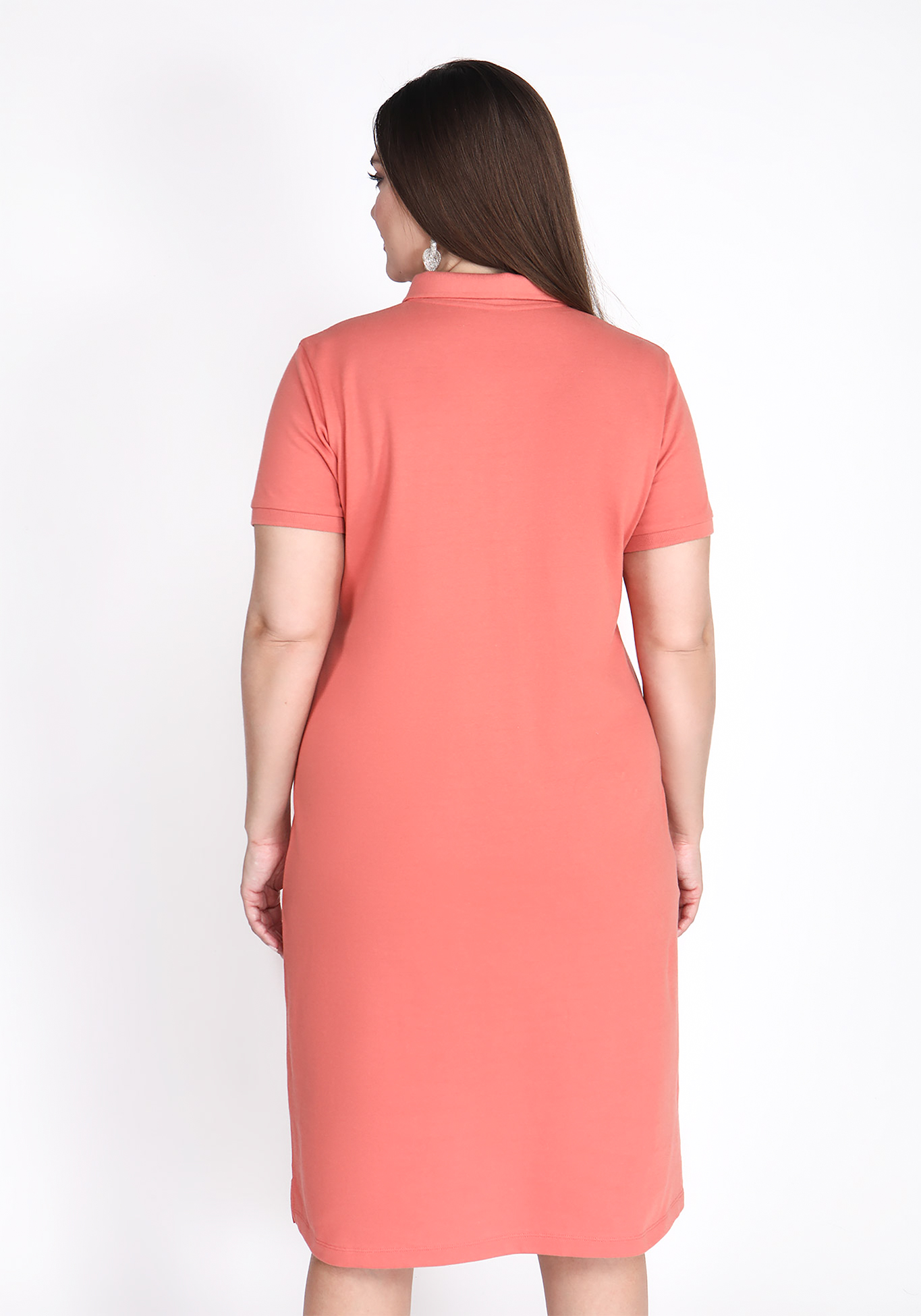 Платье «Ритмы города», размер 52, цвет персиковый - фото 3