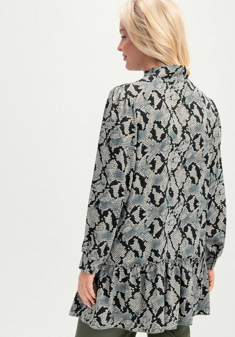 Туника свободного кроя с воланом по низу шир.  750, рис. 10