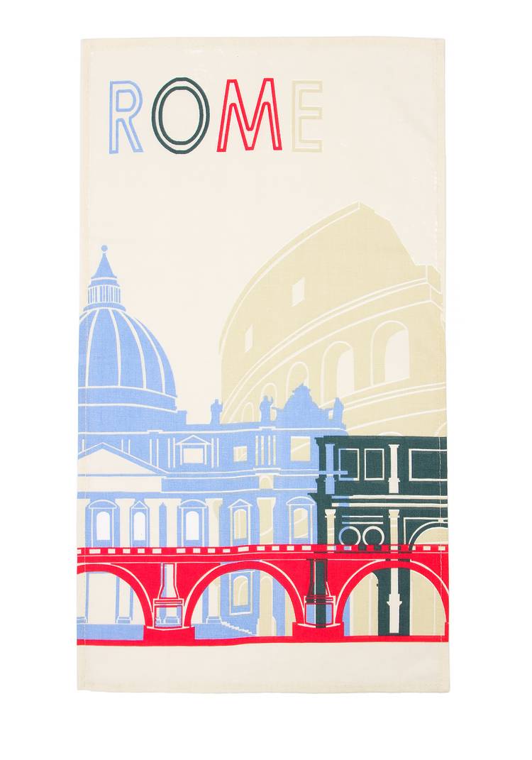 Комплект льняных полотенец  с принтом шир.  750, рис. 5