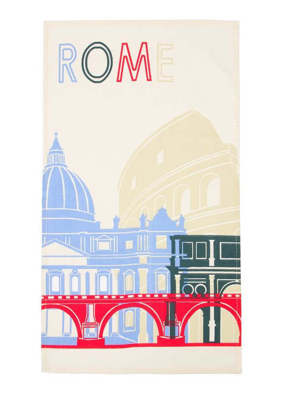 Комплект льняных полотенец  с принтом шир.  580, рис. 5