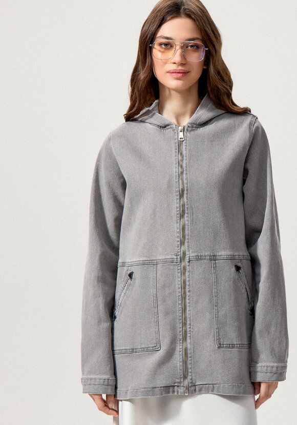 Джинсовая куртка с капюшоном шир.  580, рис. 13