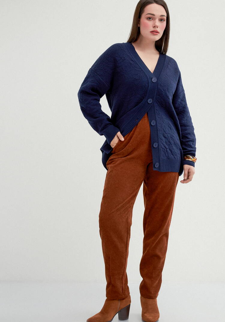 Брюки из микровельвета с комфортным поясом шир.  750, рис. 51