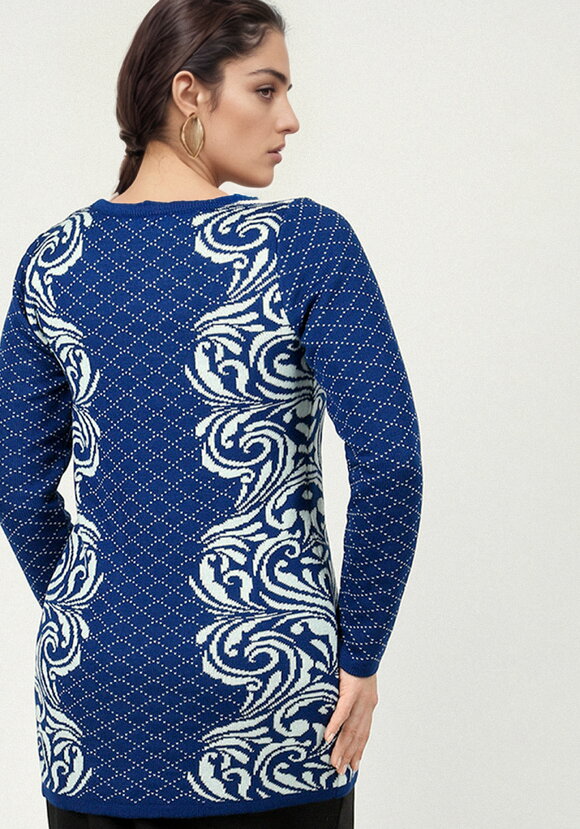 Туника с принтом Узоры шир.  580, рис. 3