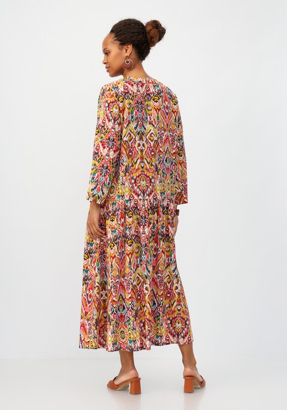 Платье с цветочным принтом свободного кроя шир.  580, рис. 2