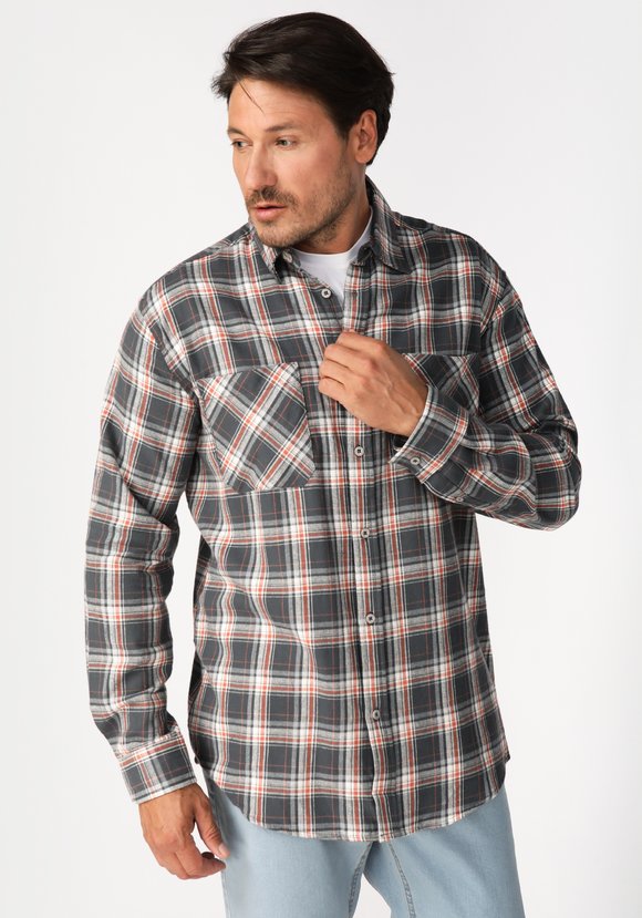 Фланелевая рубашка в клетку Даниэль шир.  580, рис. 1