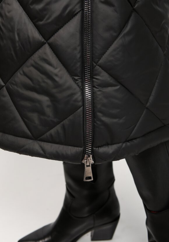 Пальто стеганое с боковыми разрезами шир.  580, рис. 5