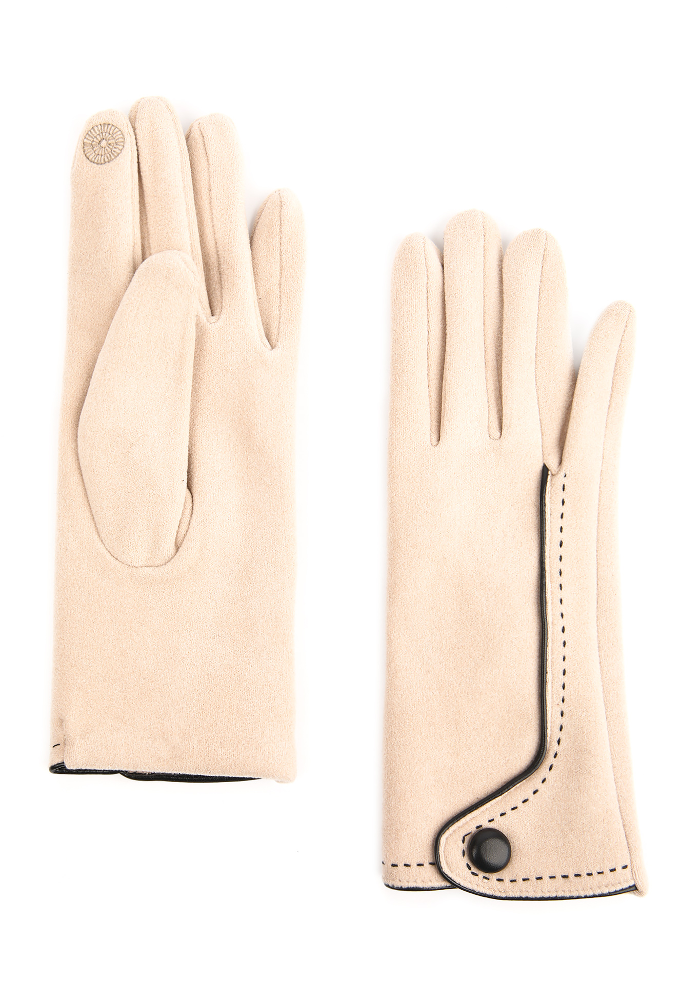 Перчатки с контрастным кантом