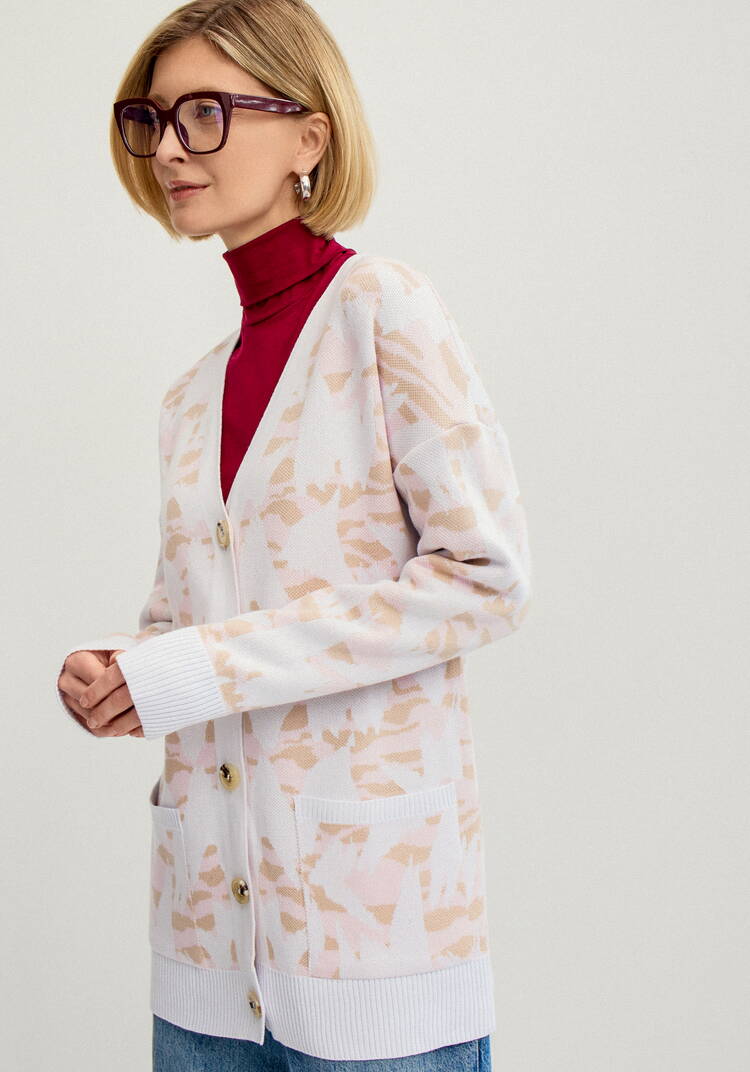 Кардиган с застежкой на пуговицы шир.  750, рис. 8