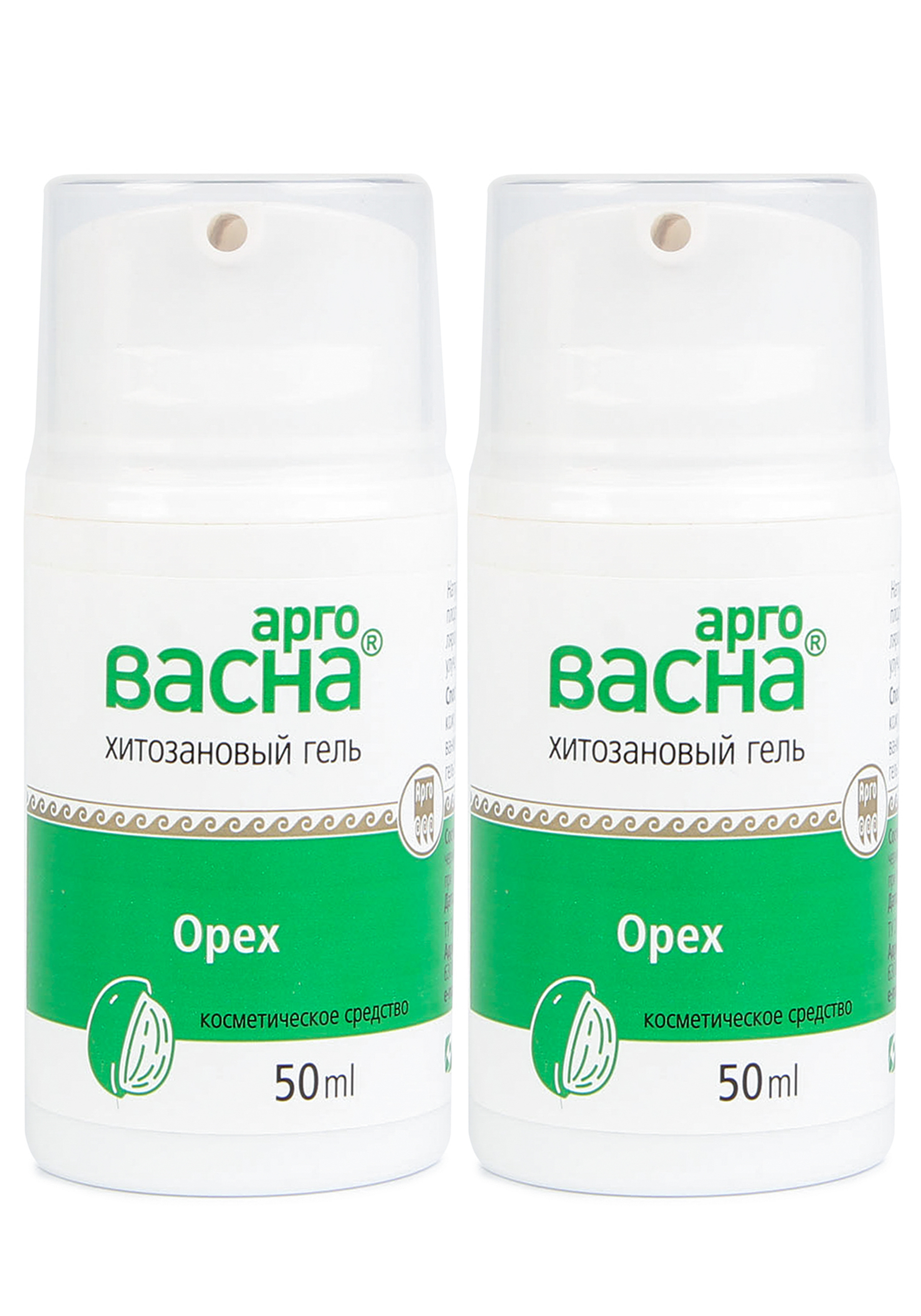 

Хитозан-гель "АргоВасна" грецкий орех, 2 шт.