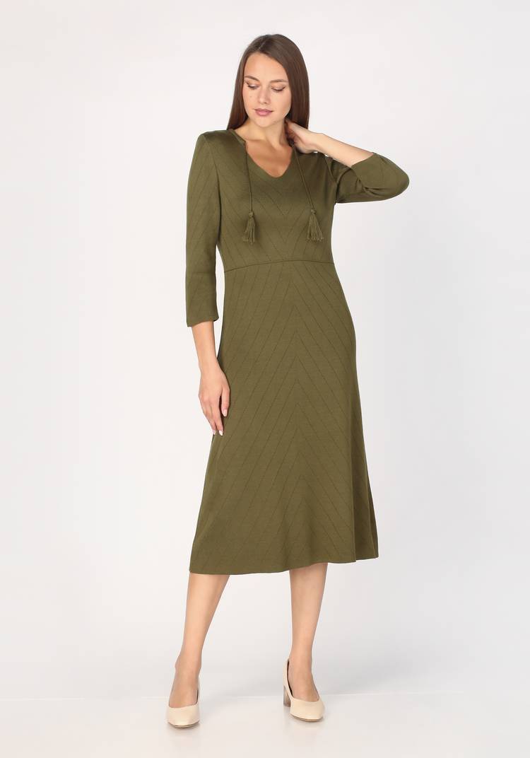 Платье с завязками по горловине шир.  750, рис. 3