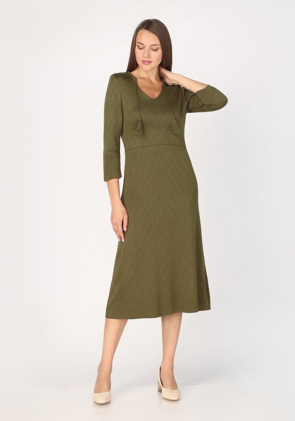 Платье с завязками по горловине шир.  580, рис. 3