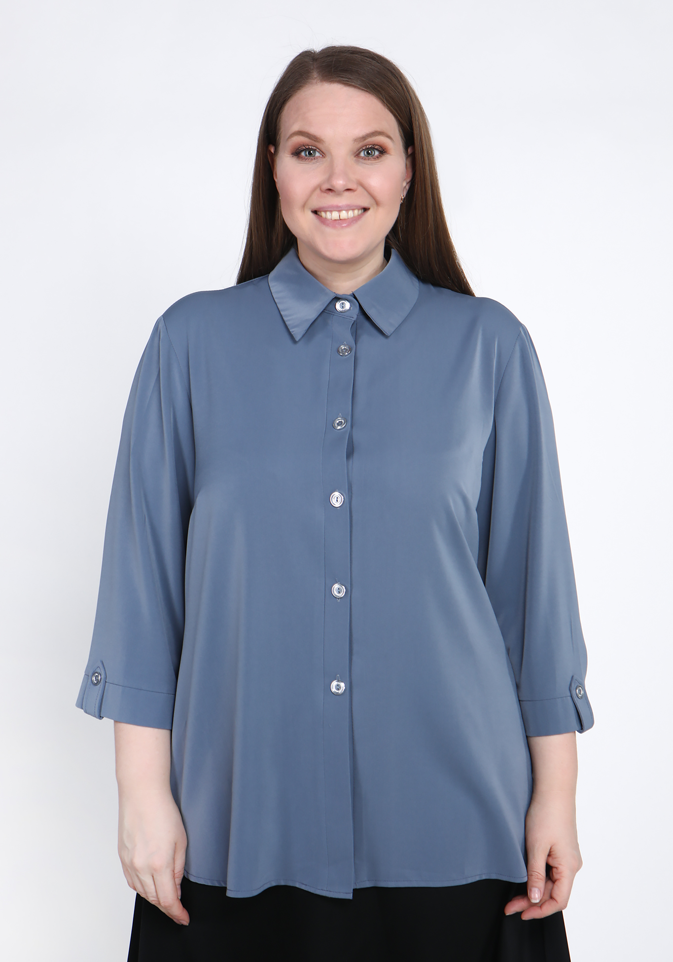 

Блуза необычного кроя, Серый