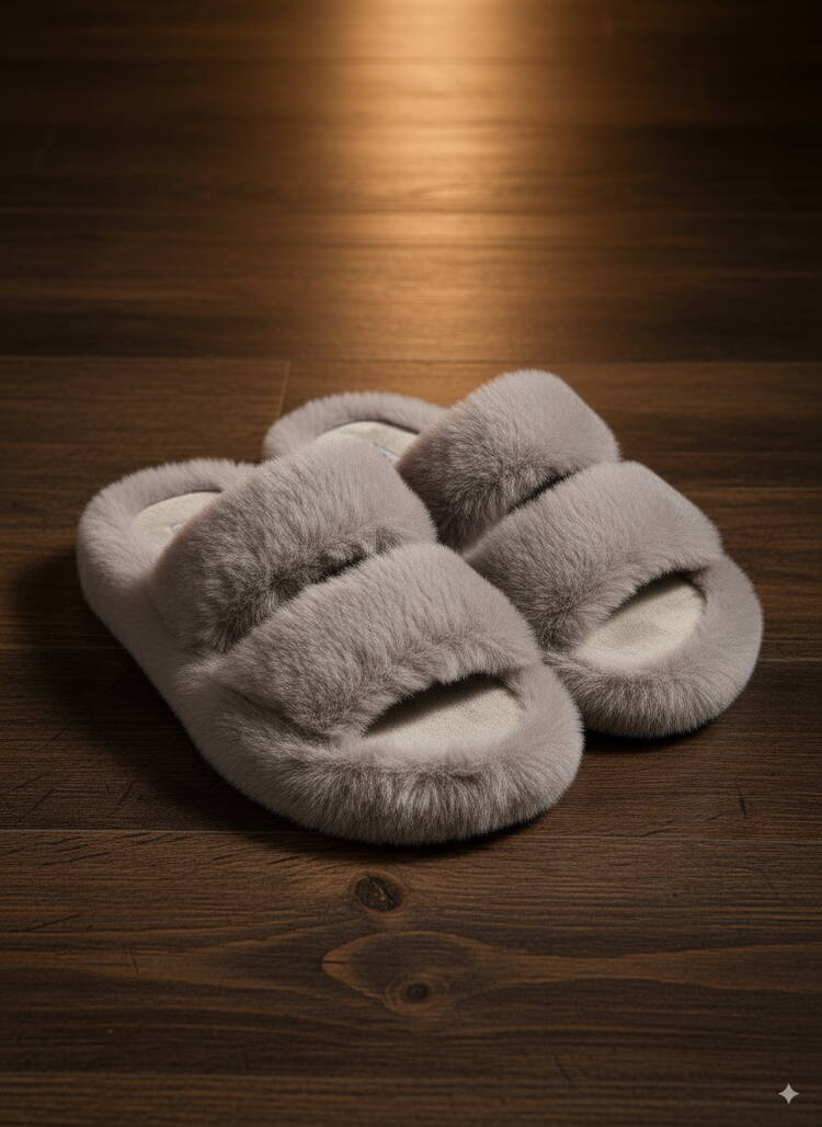 Тапочки женские Инес серый Resale шир.  750, рис. 1