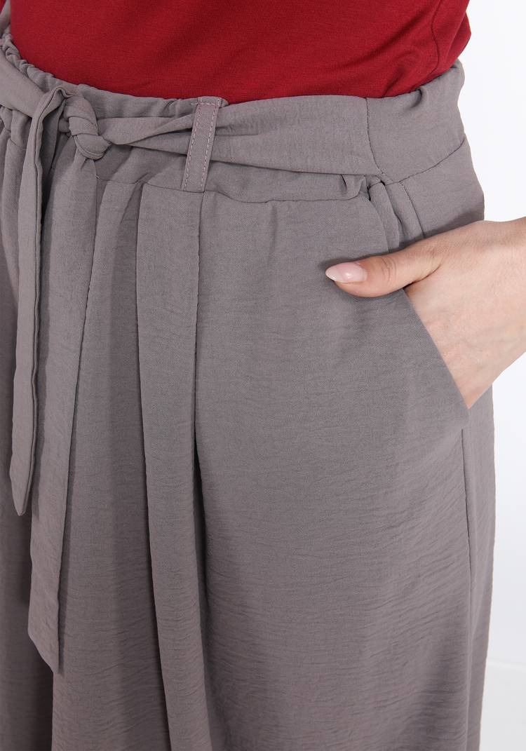 Брюки-кюлоты широкие с поясом шир.  750, рис. 6