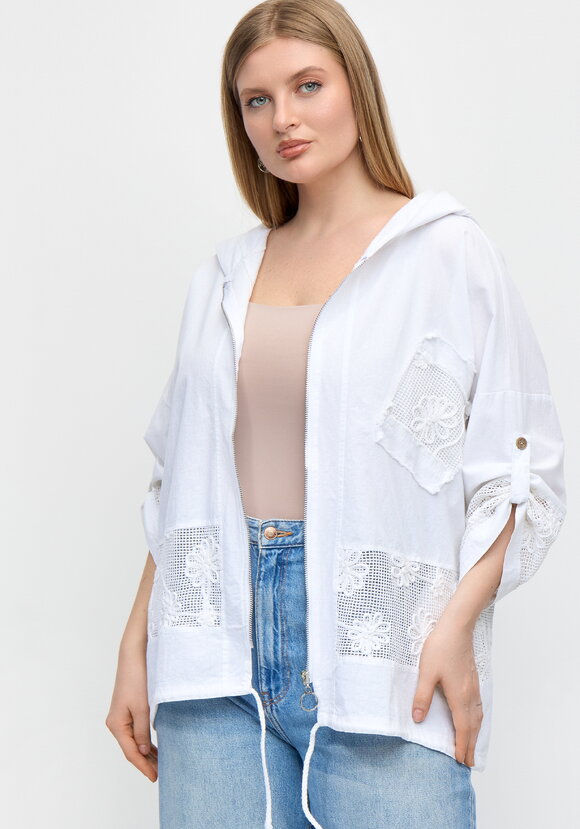 Пыльник с шитьем Бланш шир.  580, рис. 1