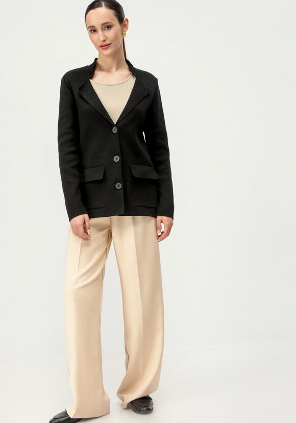 Жакет женский на пуговицах с карманами шир.  580, рис. 8