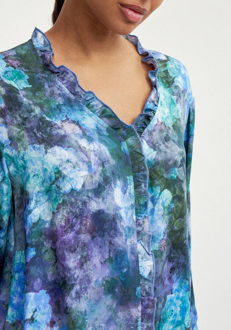 Блуза с потайной застежкой шир.  750, рис. 14