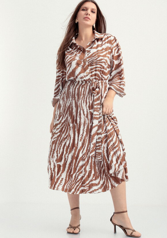 Платье с плиссированной юбкой шир.  580, рис. 1