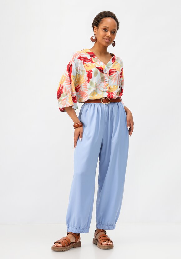 Брюки бананы на резинке с карманами шир.  580, рис. 32