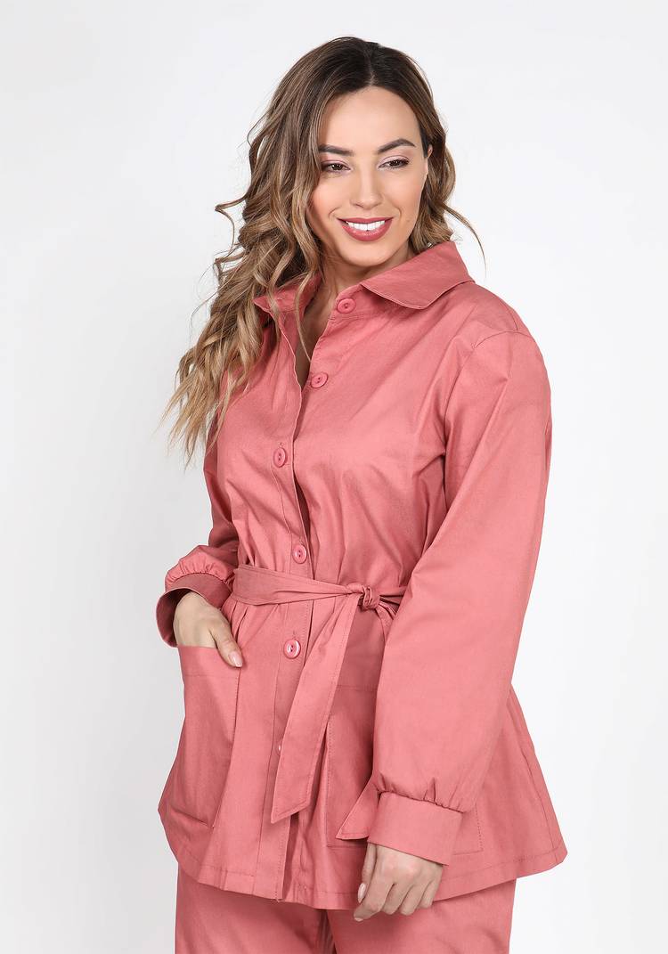 Жакет с поясом на пуговицах шир.  750, рис. 26