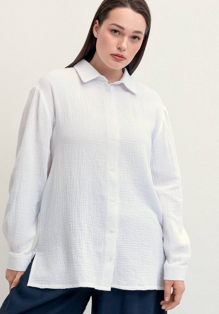 Рубашка муслиновая свободного кроя шир.  750, рис. 52