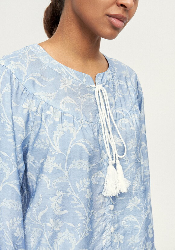 Блуза с цветочным принтом Эмилия шир.  580, рис. 5