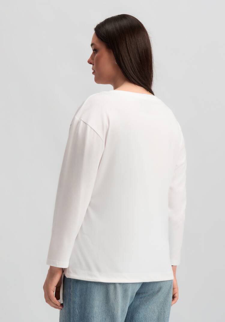 Лонгслив с декором из страз шир.  750, рис. 3