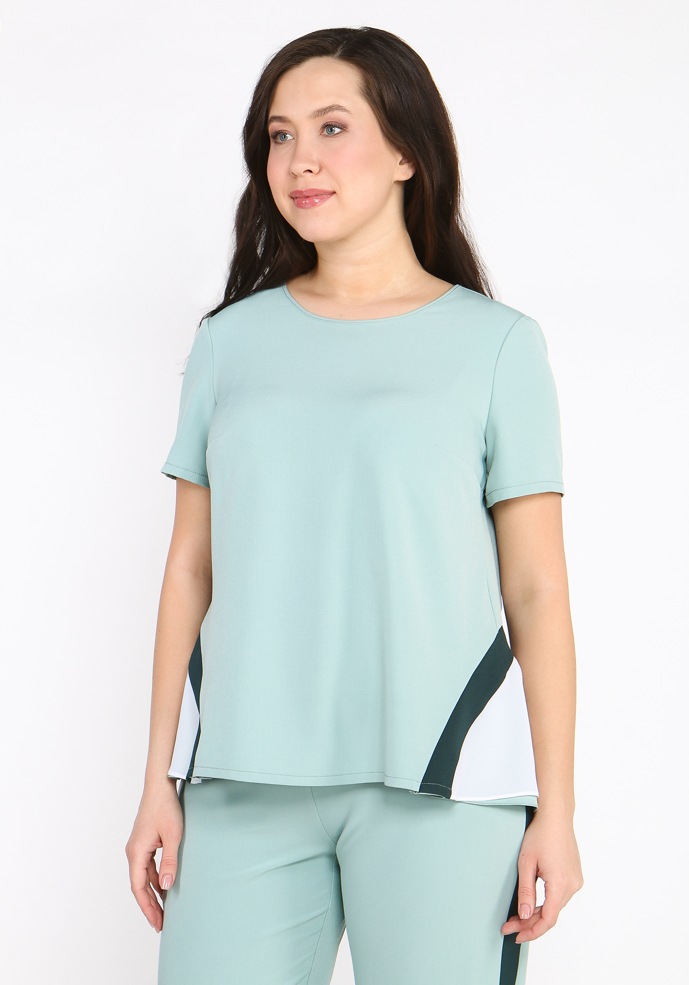 Блуза с коротким рукавом Мия блуза kiabi с коротким рукавом 44 размер