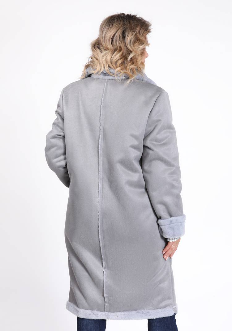 Дубленка женская с отложным воротником шир.  750, рис. 6