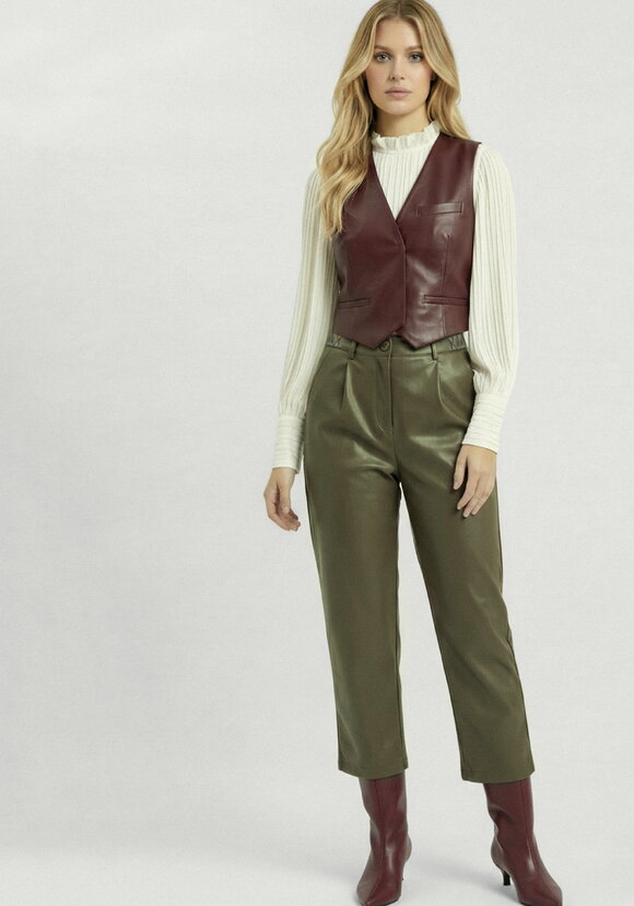 Брюки из эко-кожи Амабель шир.  580, рис. 16