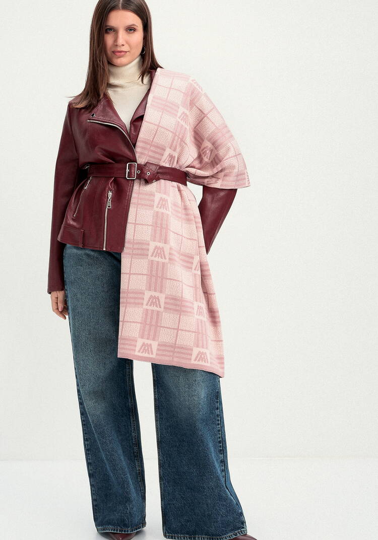 Палантин в клетку с монограммой шир.  750, рис. 14