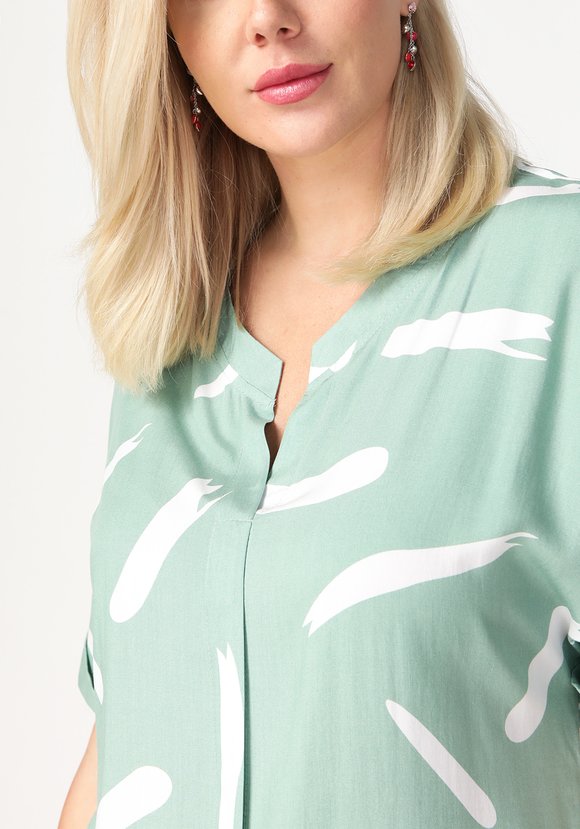 Блуза прямого кроя Приятные мгновения шир.  580, рис. 9