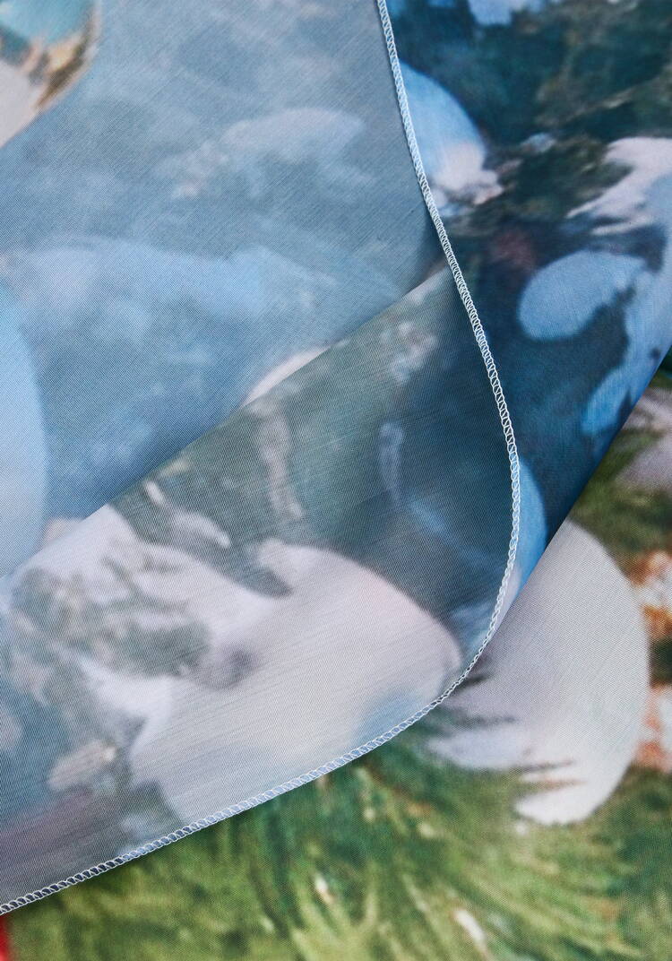 Штора Зимний сюжет шир.  750, рис. 10