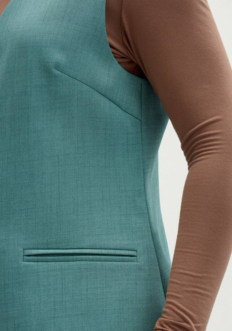 Жилет классический на подкладке шир.  750, рис. 24