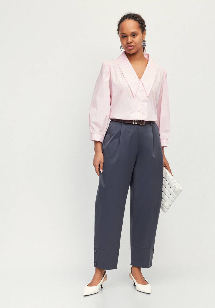 Брюки с пуговицами по низу Кармен шир.  750, рис. 1