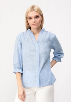 Блуза с воротником стойка  Кристал