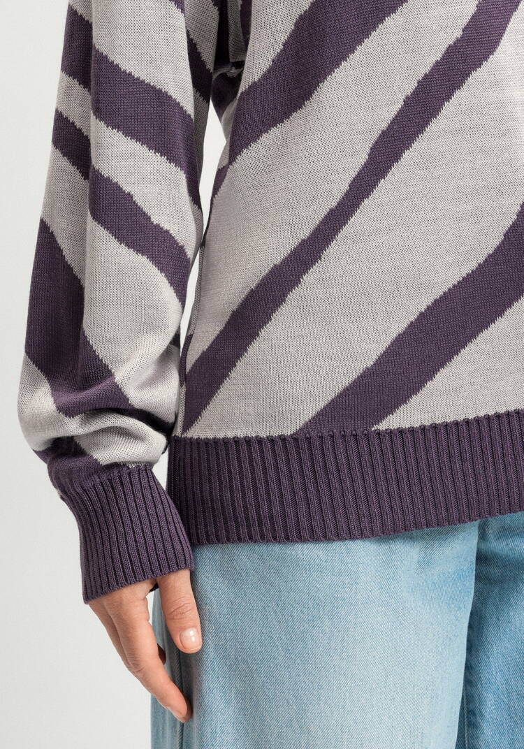 Джемпер с принтом зебра шир.  750, рис. 35