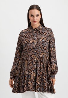 Блуза оверсайз с ярусами