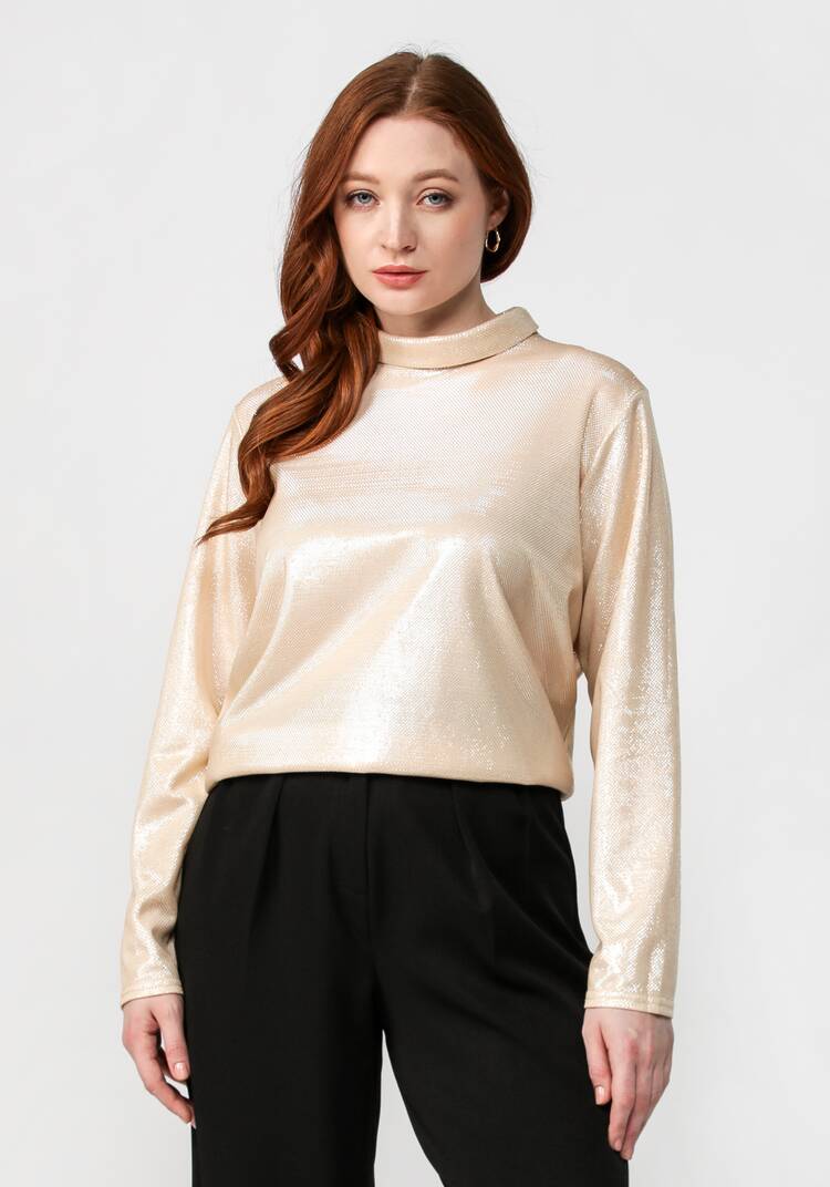 Водолазка с люрексом шир.  750, рис. 7