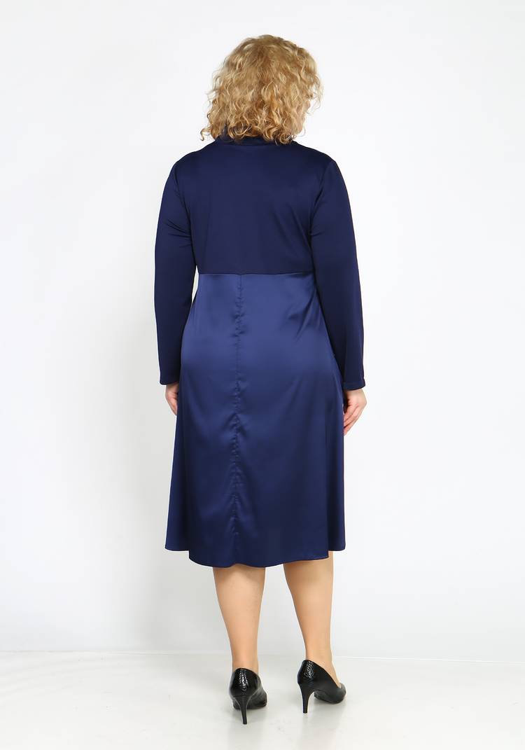 Платье с атласной юбкой шир.  750, рис. 7