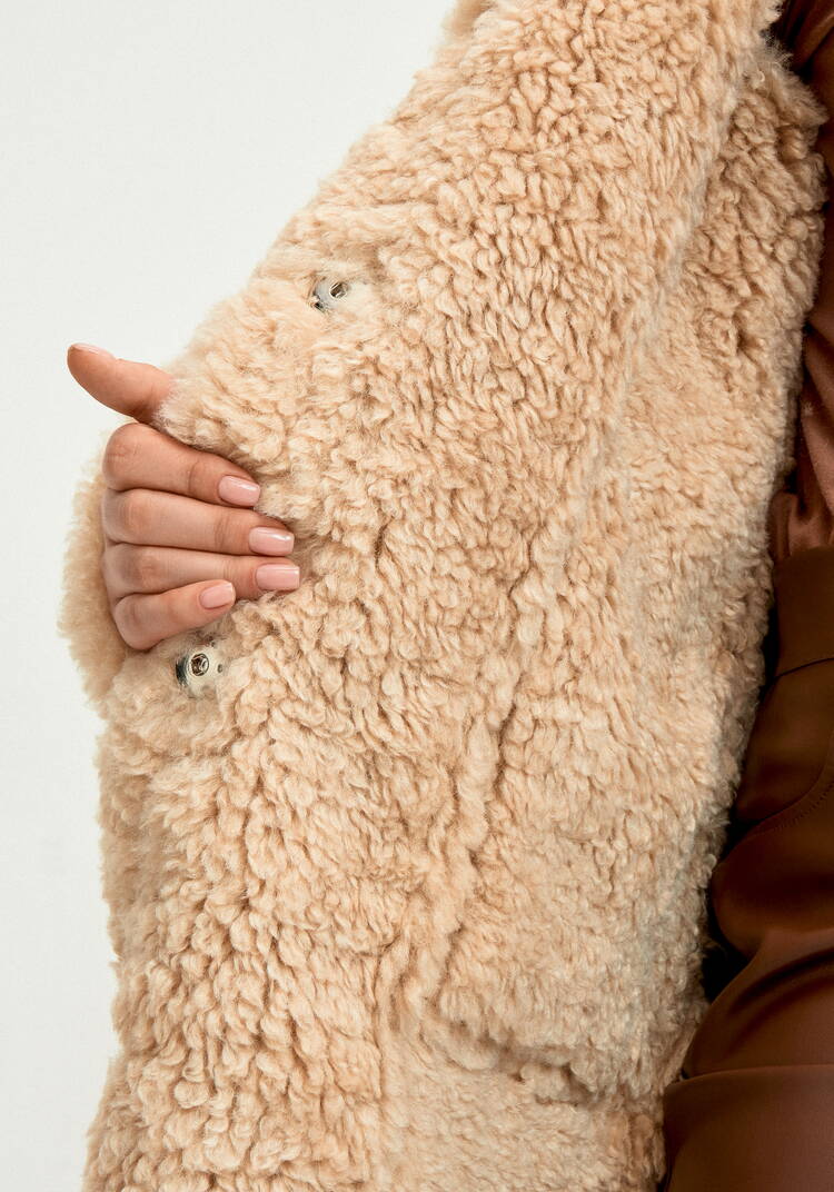 Полупальто с экомехом Раиля шир.  750, рис. 8