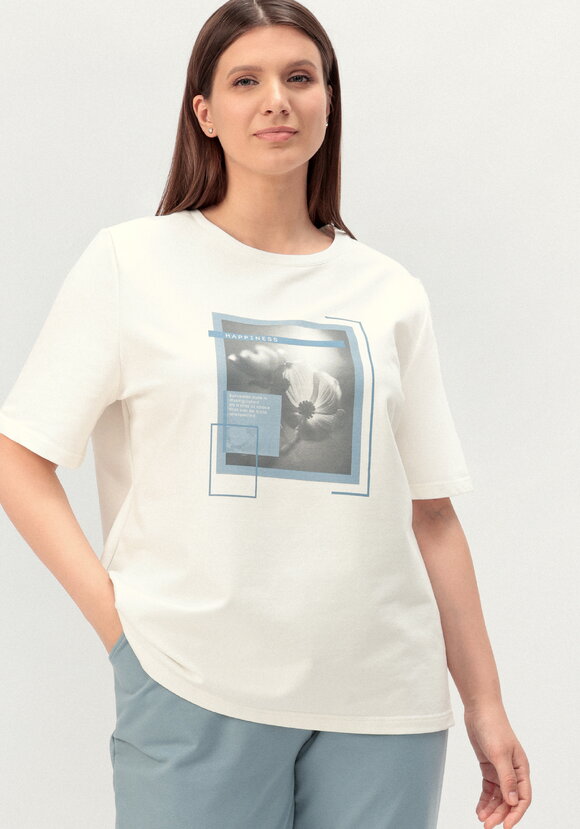 Комплект брючный с принтом на футболке шир.  580, рис. 27