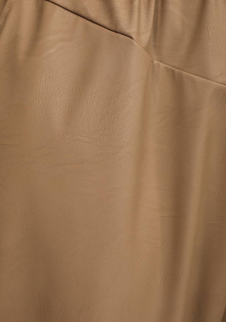 Брюки из экокожи на резинке шир.  750, рис. 5