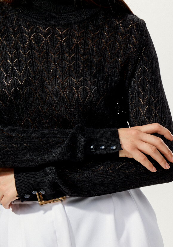 Свитер ажурный шир.  580, рис. 19