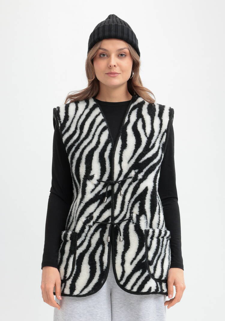 Жилет из овечьей шерсти Меринос шир.  750, рис. 16