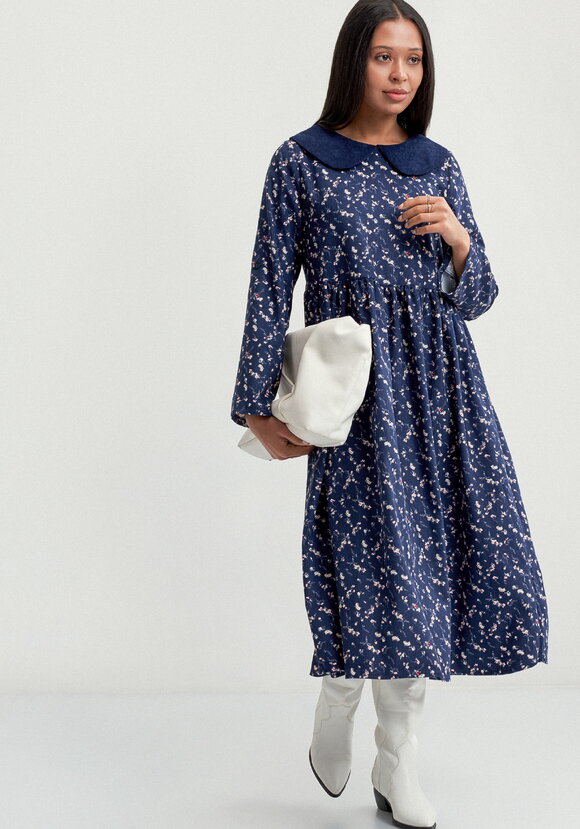 Платье оверсайз с круглым воротником шир.  580, рис. 8