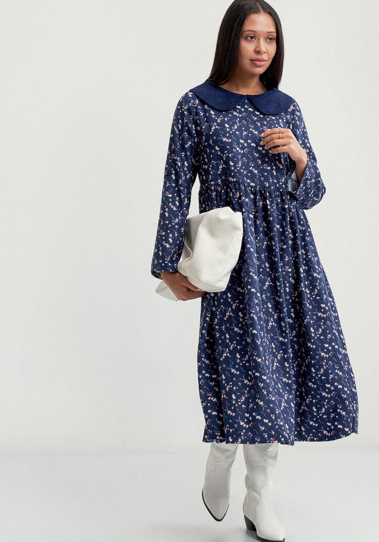 Платье оверсайз с круглым воротником шир.  750, рис. 8