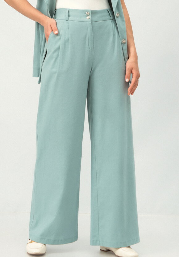 Брюки изо льна прямые шир.  580, рис. 9