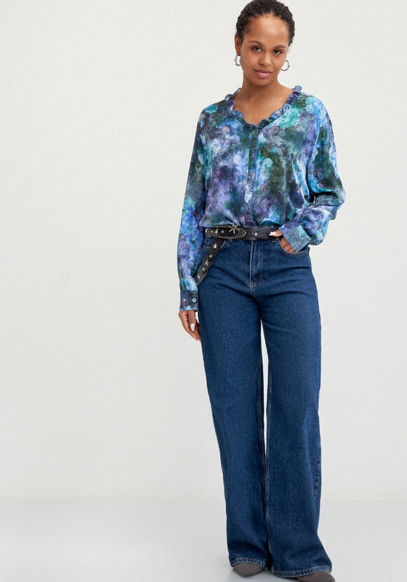 Блуза с потайной застежкой шир.  580, рис. 11