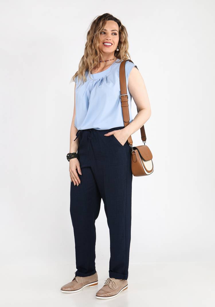 Блуза с декорированным элементом шир.  750, рис. 8